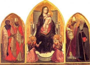 サン ジョヴェナーレ 三連祭壇画 クリスチャン クアトロチェント ルネサンス マサッチョ Oil Paintings